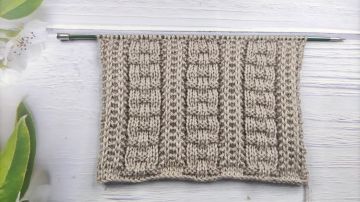 Point en Relief au Tricot