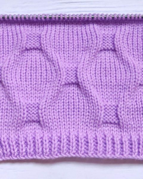 Point de tricot simple