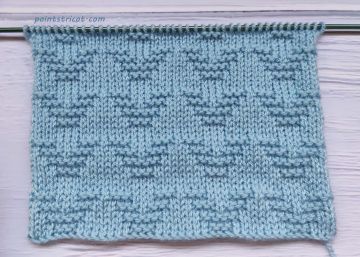 Point de tricot simple
