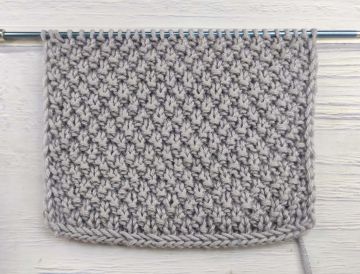 Point de Riz Double au Tricot