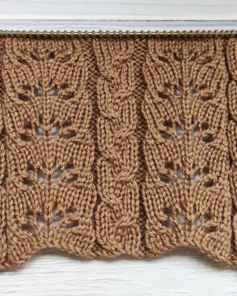 Point Torsades Ajourées au Tricot