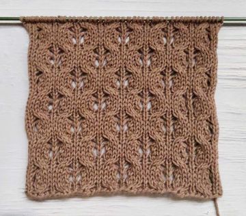 Point Torsades Ajourées au Tricot