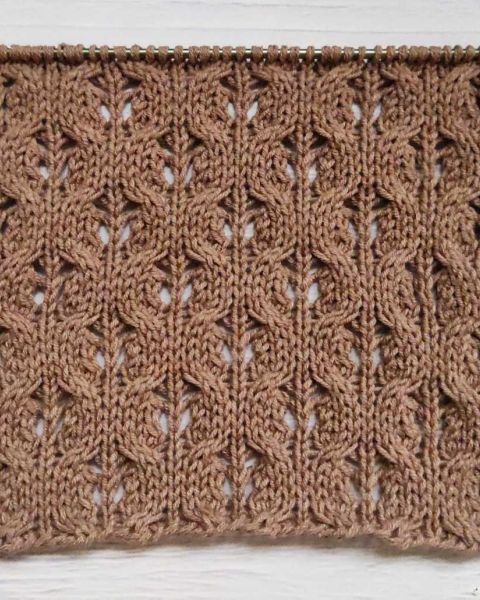 Point Torsades Ajourées au Tricot