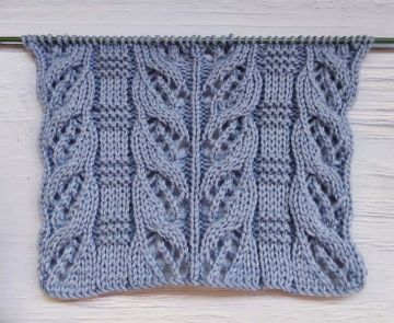 Point Torsades Ajourées au Tricot