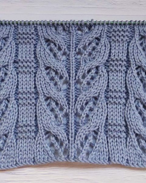 Point Torsades Ajourées au Tricot