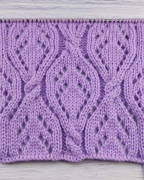 Point Torsades Ajourées au Tricot