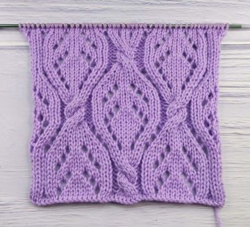 Point Torsades Ajourées au Tricot