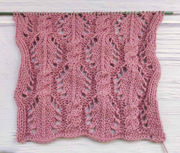 Point Torsades Ajourées au Tricot