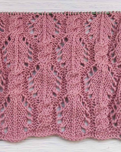 Point Torsades Ajourées au Tricot