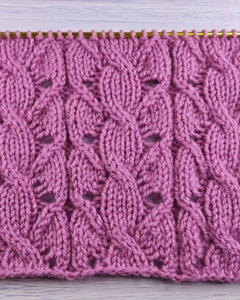 Point Torsades Ajourées au Tricot