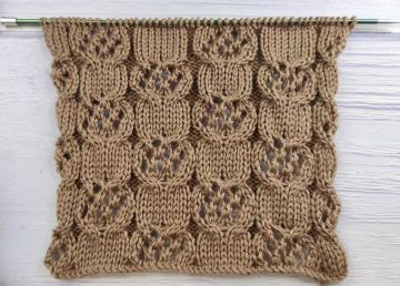 Point Torsades Ajourées au Tricot