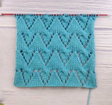 Point Torsades Ajourées au Tricot