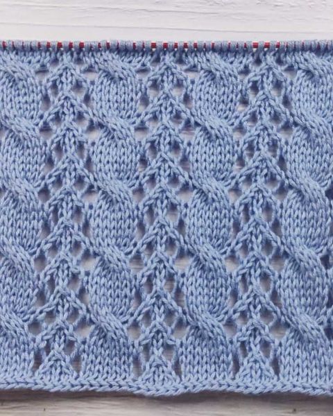 Point Torsades Ajourées au Tricot