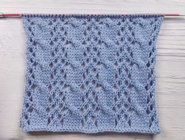 Point Torsades Ajourées au Tricot