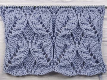 Point de Torsades Ajourées au Tricot