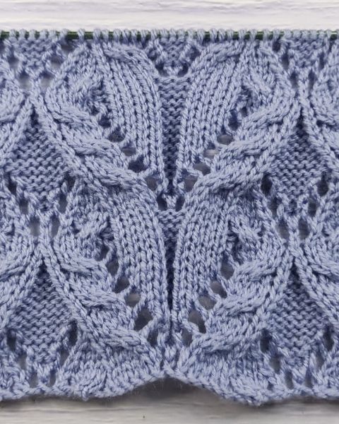 Point de Torsades Ajourées au Tricot