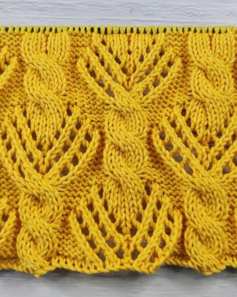 Point Torsades Ajourées au Tricot