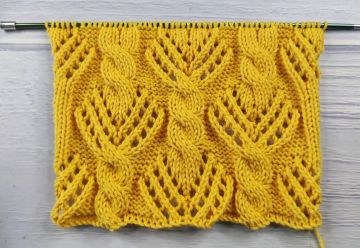 Point Torsades Ajourées au Tricot