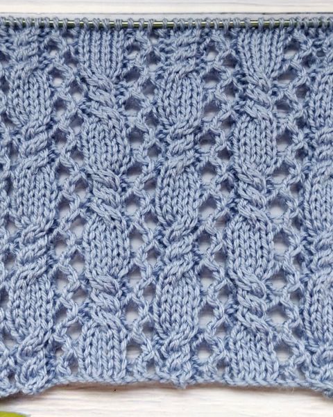 Point Ajouré avec Torsades au Tricot