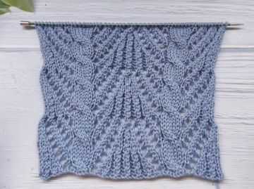Point Ajouré avec Torsades au Tricot