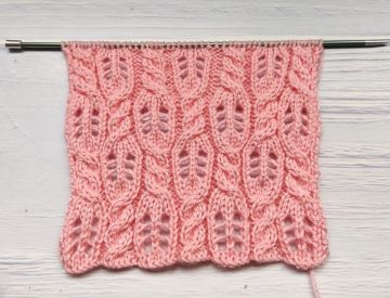 Point Ajouré avec Torsades au Tricot