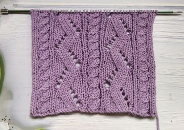 Point Ajouré avec Torsades au Tricot