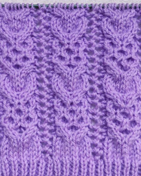 Point Torsades Ajourées au Tricot
