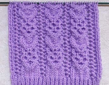 Point Torsades Ajourées au Tricot