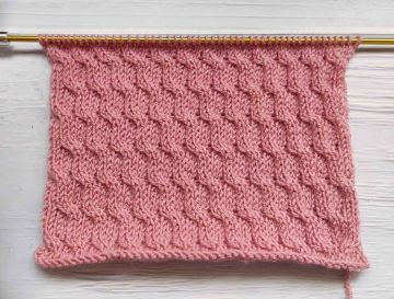 Point Torsades Diagonales au Tricot
