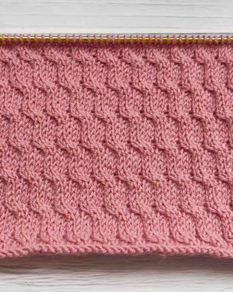 Point Torsades Diagonales au Tricot