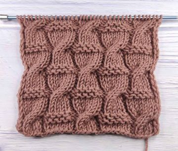 Point Torsades et Mousse au Tricot