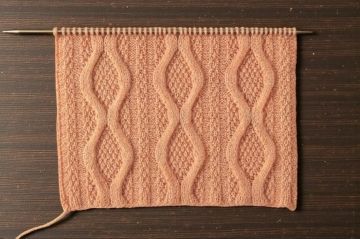 Point Losanges Torsadés au Tricot