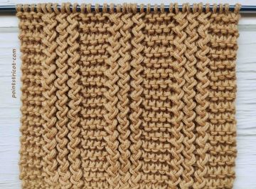 Point Mousse et Torsades au Tricot