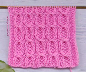 Torsades avec Point de Riz au Tricot