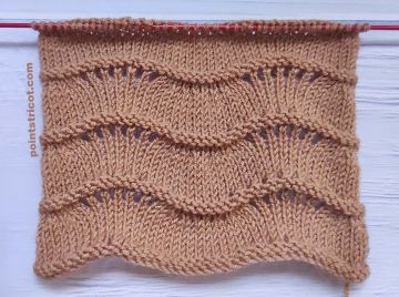 Point de Vagues au Tricot