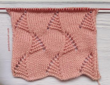 Point Mousse Zig Zag au Tricot