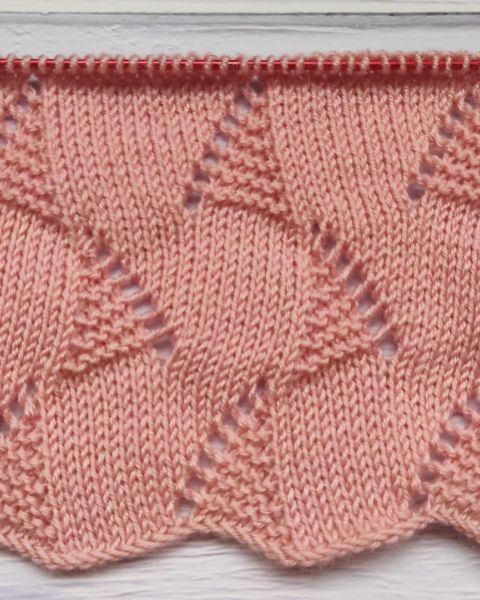 Point Mousse Zig Zag au Tricot