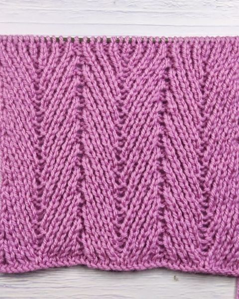Point Zigzag au Tricot