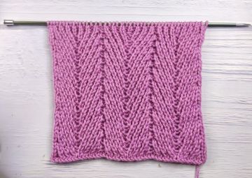 Point Zigzag au Tricot