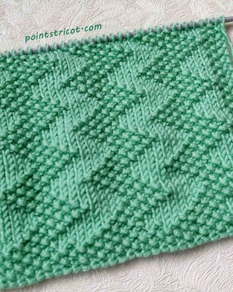 Point Zig Zag au Tricot