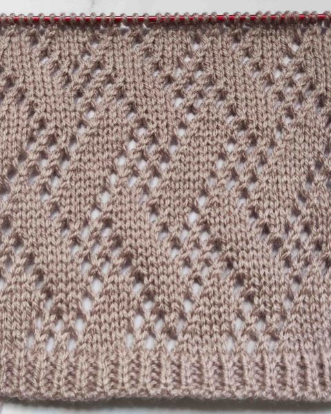 Point Zig Zag au Tricot