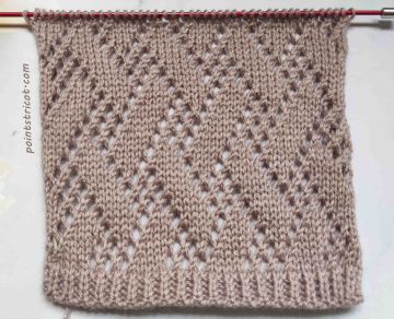Point Zig Zag au Tricot
