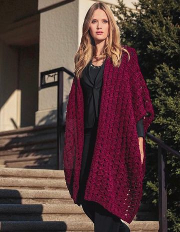 Poncho au Point Fantaisie