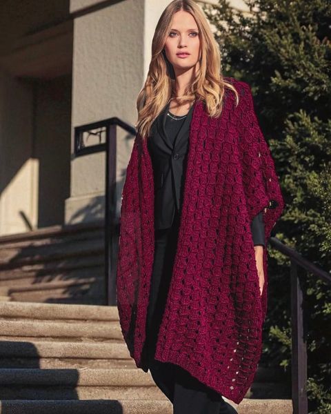 Poncho au Point Fantaisie