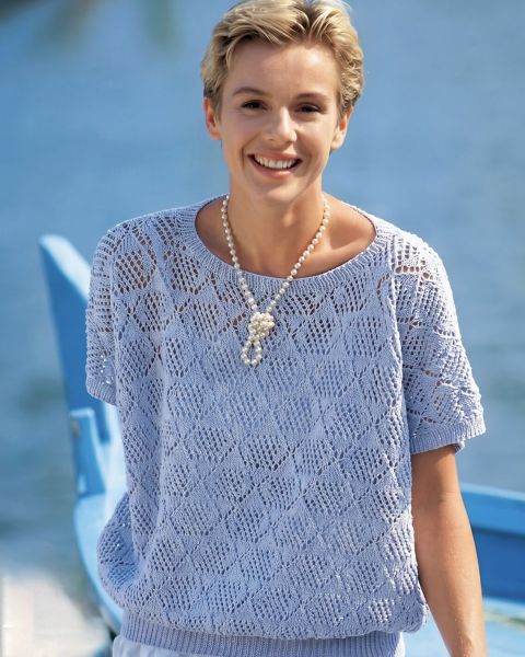 Top Ajouré d'été au Tricot